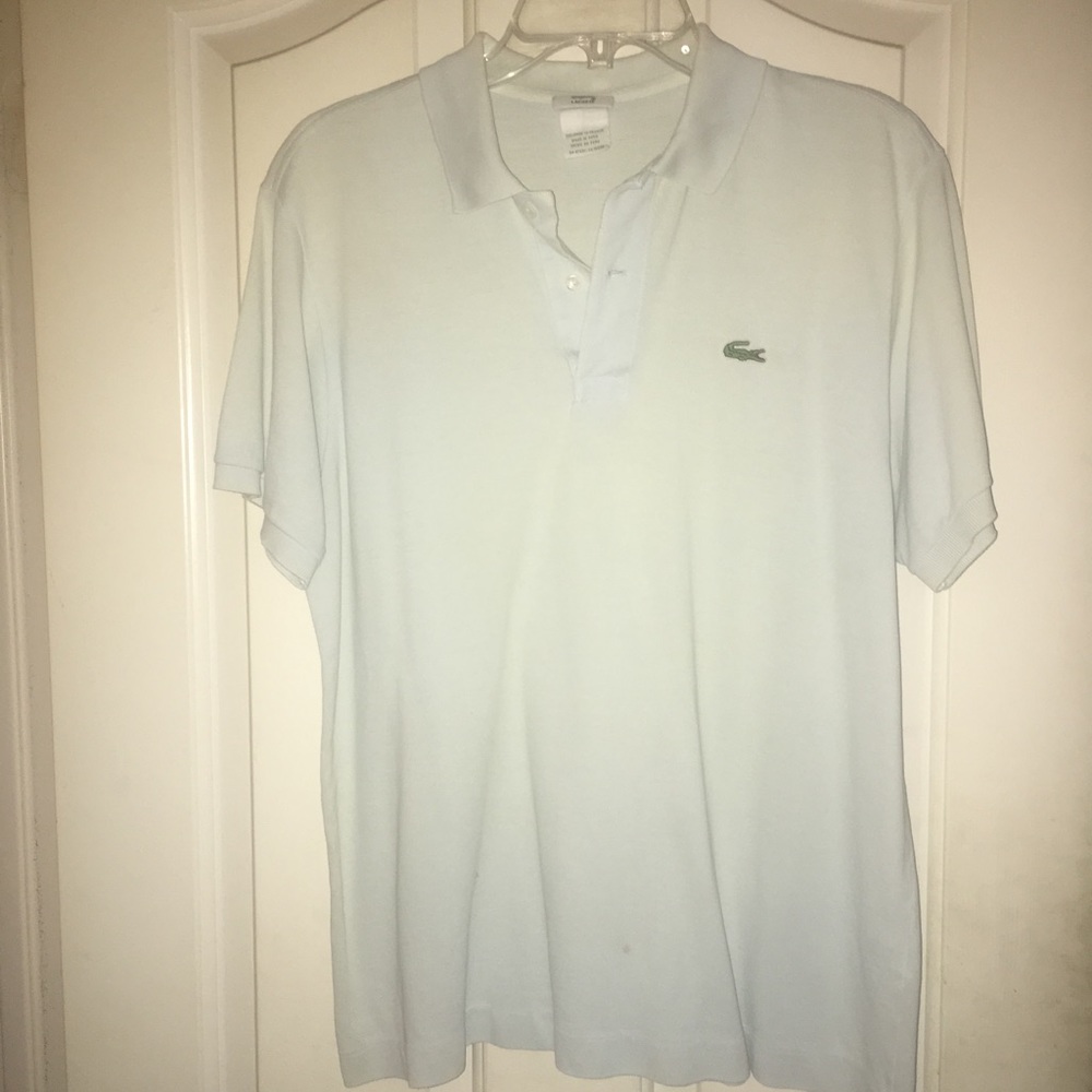 Lacoste Polo.  light blue size 5
